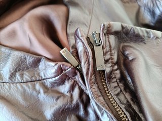 Chaqueta de piel hombre marrón