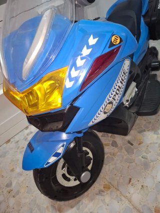 Moto de Policía Eléctrica para Niños