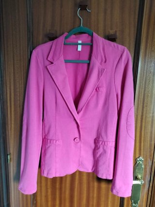 Chaqueta Rosa Fucsia de Algodón
