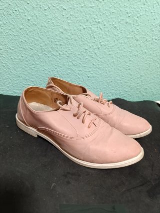 Zapatos estilo Oxford Rosa Pastel - Talla 37