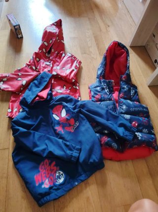 Set de 3 Chaquetas Spiderman Talla 104-116