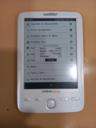 Libro electrónico Wolder miBuk Style