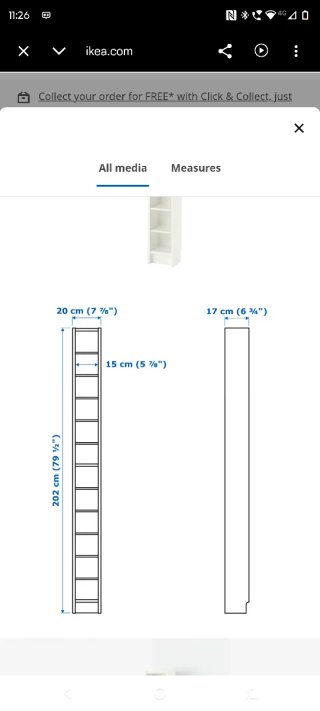 Estantería Ikea GNEDBY Blanca