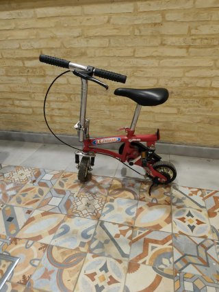 Mini Bicicleta Plegable Roja