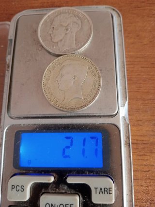 2 Monedas Antiguas de Plata de Bélgica