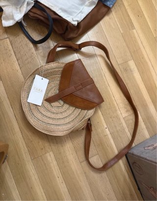 Bolso Redondo de Paja Sara