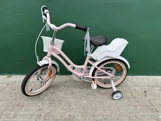 Bicicleta Infantil Rosa con Cesta