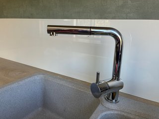 Grifo extensible cocina plata