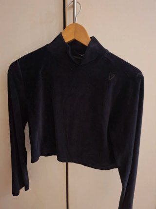 Jersey terciopelo Desigual cuello alto talla L