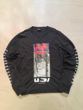Camiseta Manga Larga Diesel Graphic Print