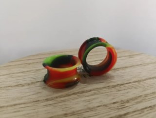 Dilataciones Silicona Hipoalergénica Rasta 16mm