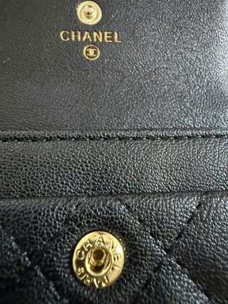 Monedero Negro Acolchado