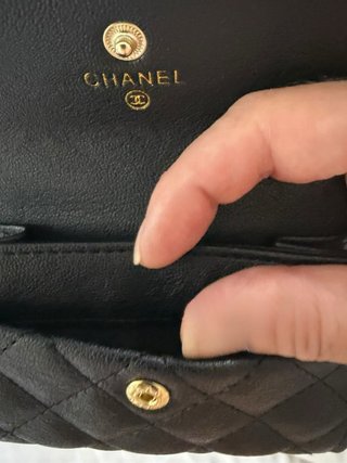 Monedero Negro Acolchado