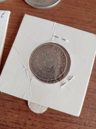 4 Monedas Antiguas de Plata de Italia