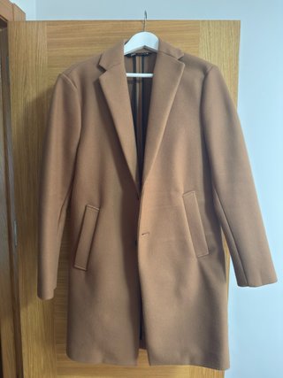 Abrigo de paño Zara color camel