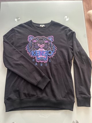 Sudadera Kenzo Tiger Negra Multicolor