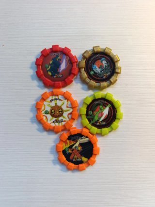 Set de 5 Tazos Pokémon Boinx