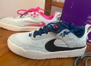 Nike SB Ishod Wair blanco y azul/rosa