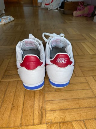 Nike Cortez Cuero Blancas Rojas