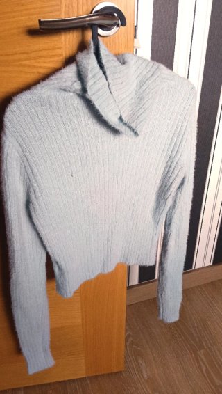 Jersey de cuello cisne azul