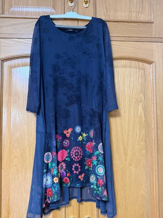 Vestido Desigual Azul Talla L