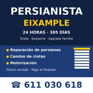 Persianista Eixample 24h - Reparación y cintas