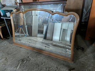 Espejo Antiguo de Madera