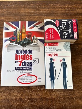Lote 3 libros de inglés Collins y Ramón Campayo