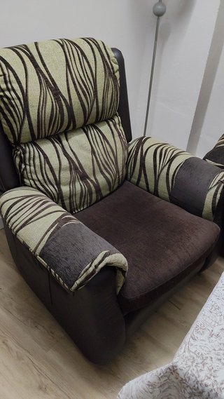 Sofá 3 plazas y sillón relax