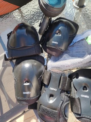 Patines en línea para niño con protecciones