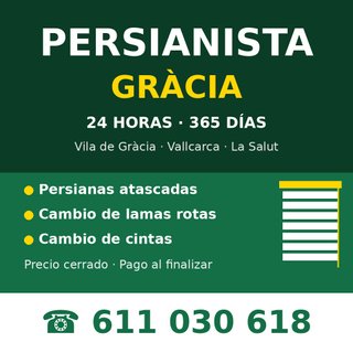 Persianista Gràcia urgente - Persianas atascadas