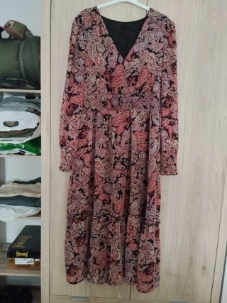 Vestido estampado paisley talla 42