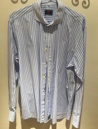 Camisa ALCALAREÑA Rayas Azul y Blanco Talla XL