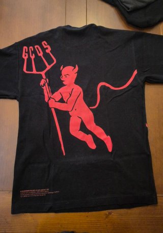Camiseta GCDS Negra con Estampado