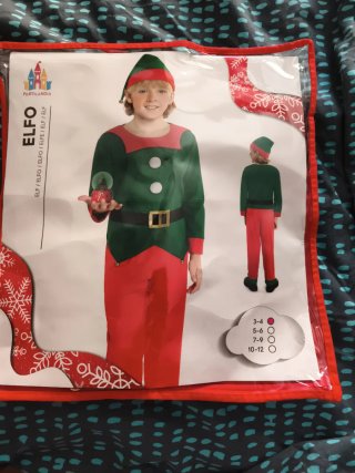 Disfraz Elfo Niño Talla 3-4