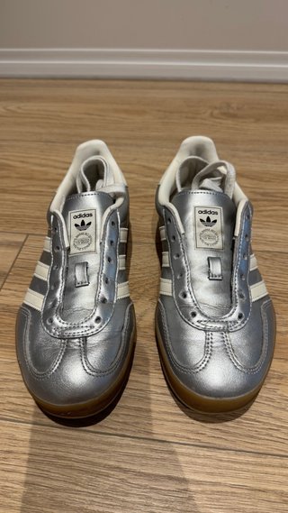 Adidas Gazelle Indoor Plateadas Talla 37 1/3