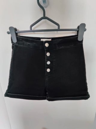 Shorts Vaqueros Negros Denim Collection