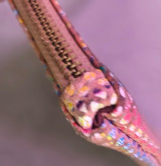 Monedero de Piel Multicolor Efecto Serpiente