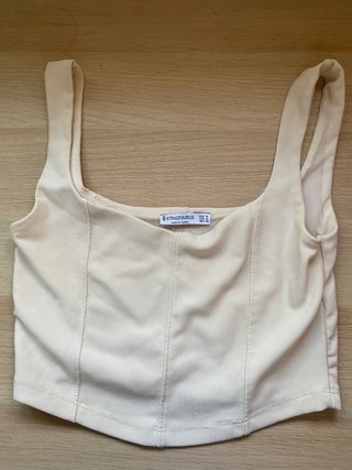 Camiseta de tirantes blanca Stradivarius