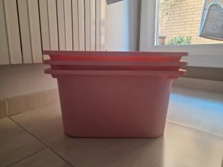 Set de 3 Cubos de Plástico IKEA. Venta en persona.