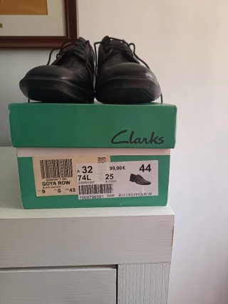 Zapatos Clarks Goya Row Negros Talla 44
