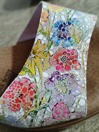 Sandalias CAÑIZARES piel mujer floral n.36-38