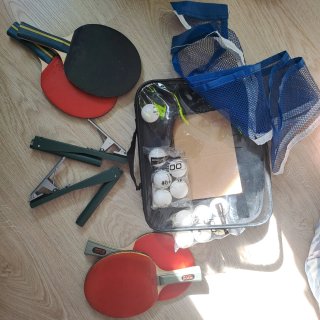 Set de Ping Pong con Palas y Pelotas