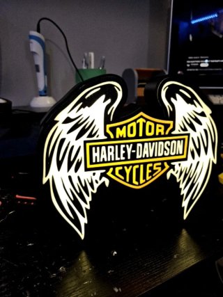 Lámpara LED Harley Davidson Alada