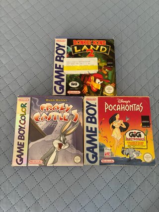 Giochi GameBoy: Donkey Kong, Bugs Bunny, Pocahontas