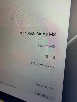 MacBook Air M2, nuevo , bateria 100%