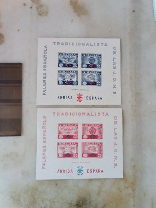 Sellos Falange Española J.O.N.S. locales