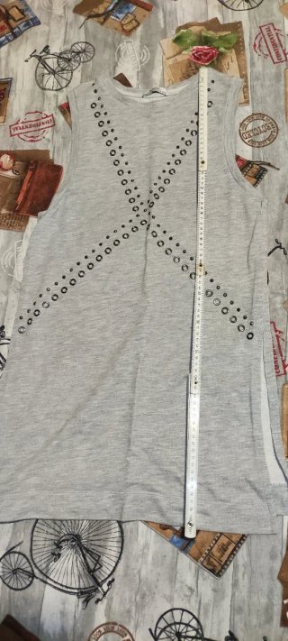 Vestido/Camiseta Larga M Bershka Gris