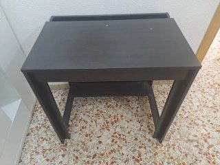Mesa de escritorio madera negra