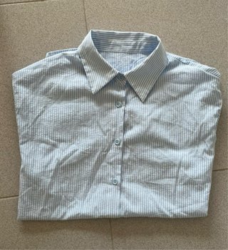 Camisa de Rayas Azul y Blanco